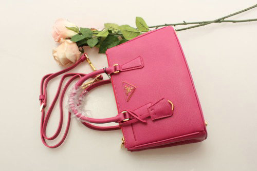 2014 Prada saffiano calfskin BN2316 rosered